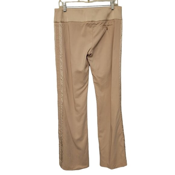KAREN MILLEN Dress Pants England Beige Wool Blend Trouser Flared Womens Sz 8 EUC - Picture 2 of 9
